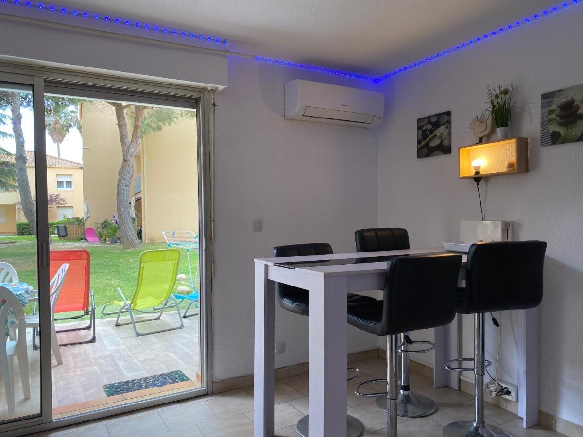 T2 Rdc A Canet En Roussillon Europa 4 Pers ,Piscine,Clim, Tennis, Parking Exterior foto
