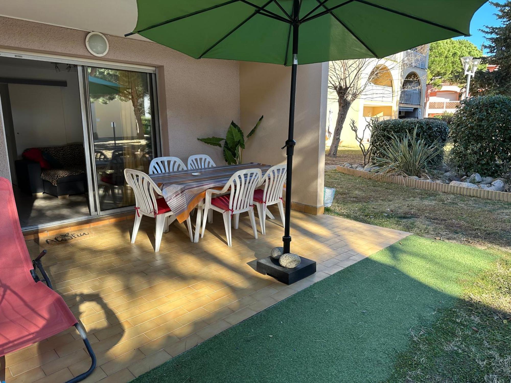 T2 Rdc A Canet En Roussillon Europa 4 Pers ,Piscine,Clim, Tennis, Parking Exterior foto