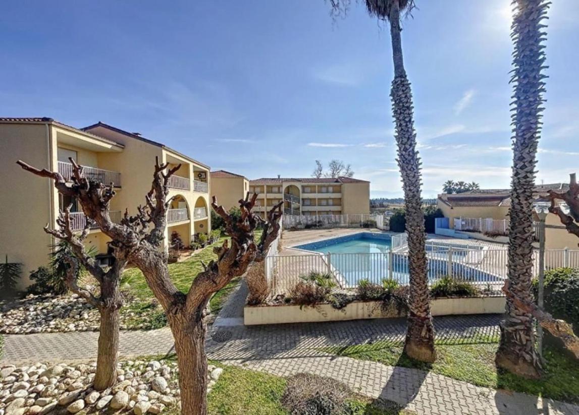 T2 Rdc A Canet En Roussillon Europa 4 Pers ,Piscine,Clim, Tennis, Parking Exterior foto
